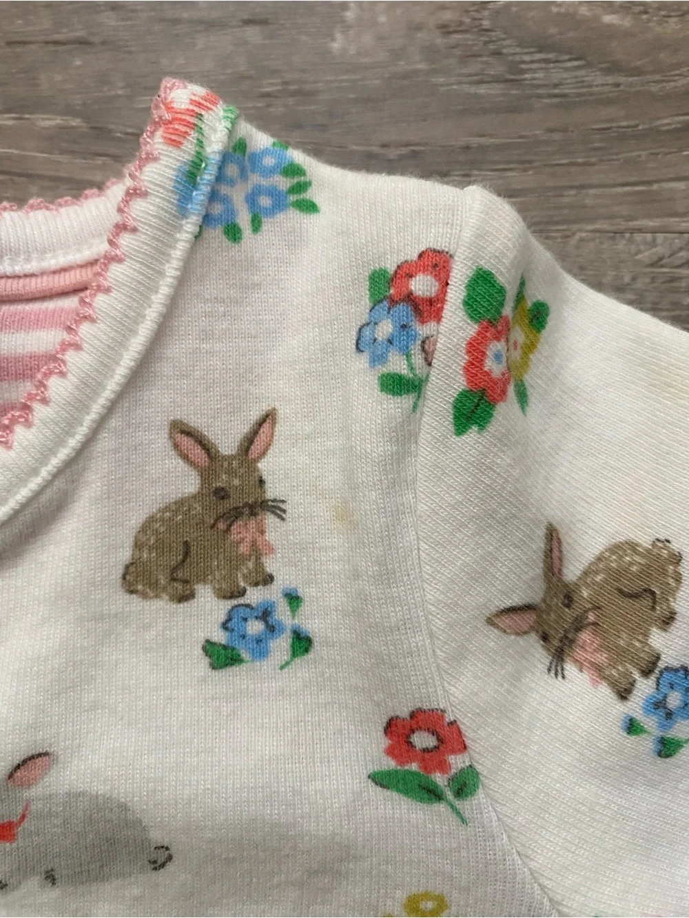 Baby Boden Baby Pink & Cream Floral Footed One-Piece Sleepers - 2 Pack